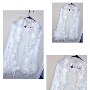 Fur Mesh Robe